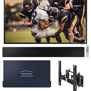 SAMSUNG QN75LST7TA The Terrace 75" Outdoor-Optimized QLED 4K UHD Smart TV with a Complete Terrace Bundle That Includes a Soundbar, Full Motion Wall Mount, and TV Dust Cover (2020)