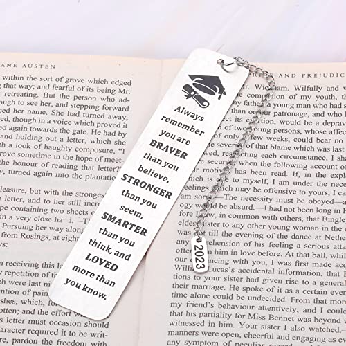 Class of 2023 Graduation Gifts for Her Him Inspirational Bookmark High School College Graduation Gifts for Son Daughter Boys Girls Women Men Nurse Master Degree Students Senior Grad Gifts