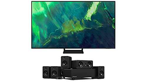 SAMSUNG QN65Q70AA 65" Class UHD High Dynamic Range QLED 4K Smart TV with a Platin MONACO-5-1-SOUNDSEND with WiSA Wireless SoundSend Transmitter (2021)