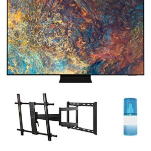 SAMSUNG QN85QN90AA 85" Neo QLED QN90AA Series 4K Smart TV with a Walts TV Large/Extra Large Full Motion Mount for 43"-90" Compatible TV's and Walts HDTV Screen Cleaner Kit (2021)