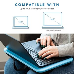 LapGear Compact Lap Desk - Alaskan Blue - Fits Up to 13.3 Inch Laptops - Style No. 43103