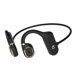 Conduction Labs - Allegro - Open Ear Bluetooth Headphones - Waterproof Bone Conduction Wireless Headset - Cycling & Running Headphones - Black
