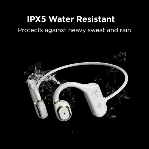 Conduction Labs - Allegro - Open Ear Bluetooth Headphones - Waterproof Bone Conduction Wireless Headset - Cycling & Running Headphones - Black
