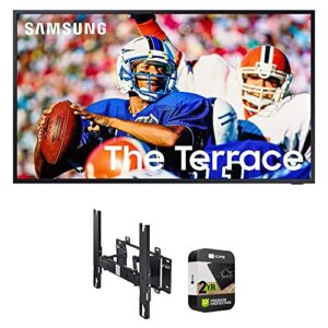 samsung qn75lst9ta 75″ the terrace full sun outdoor qled 4k smart tv bundle with the terrace indoor/outdoor wall mount and 2 yr cps enhanced protection pack