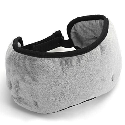 Wireless Bluetooth 5.0 Eyeshade, Night Sleep Bluetooth Eye Mask Sleeping Music Headphone Built-in Speakers High Fidelity Stereo Shock Bass, Men Women Intelligent Earphone Blindfold(Gray)