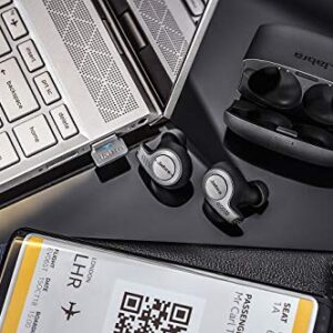 Jabra Evolve 65t True Wireless Bluetooth Earbuds, UC Optimized – Superior Call Quality and Connectivity – Passive Noise Cancelling Earbuds with up to 15 hours of Battery Life with Charging Case