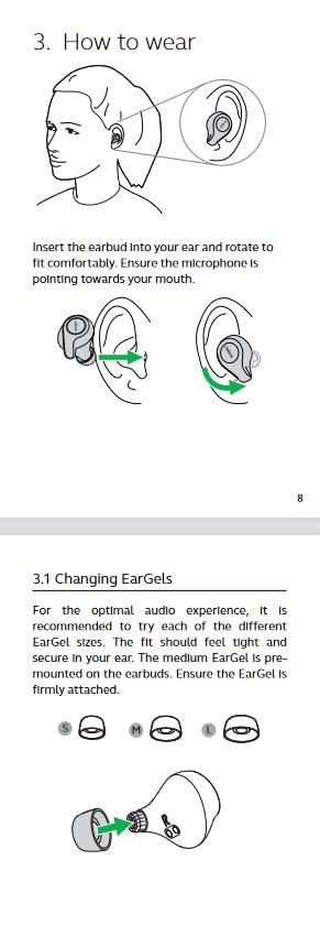 Jabra Evolve 65t True Wireless Bluetooth Earbuds, UC Optimized – Superior Call Quality and Connectivity – Passive Noise Cancelling Earbuds with up to 15 hours of Battery Life with Charging Case