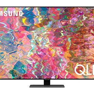 SAMSUNG QN55Q80BAFXZA 55" 4K Ultra HD Smart TV with a Sanus VLF525-B1 Full-Motion Premium Series Mount for 50"-82" Flat Screen TV's (2022)