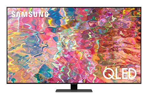 SAMSUNG QN55Q80BAFXZA 55" 4K Ultra HD Smart TV with a Sanus VLF525-B1 Full-Motion Premium Series Mount for 50"-82" Flat Screen TV's (2022)