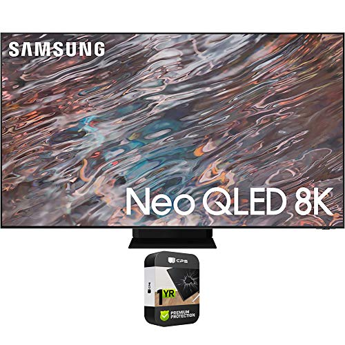 SAMSUNG QN65QN800AFXZA 65 Inch Neo QLED 8K Smart TV Bundle with Premium 1 YR CPS Enhanced Protection Pack