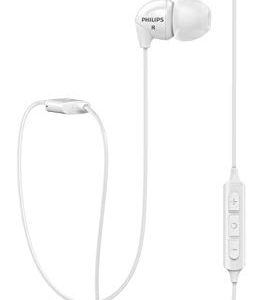 Philips UpBeat SHB3595 Wireless Headphones, with up to 6 Hours of Playtime, in-line Mic - White