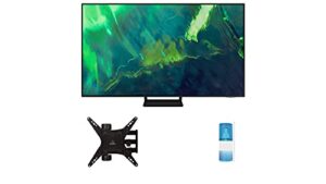 samsung qn65q70aa 65″ class uhd high dynamic range qled 4k smart tv with a walts tv medium full motion mount for 32″-65″ compatible tv’s and a walts hdtv screen cleaner kit (2021)
