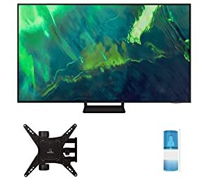 SAMSUNG QN65Q70AA 65" Class UHD High Dynamic Range QLED 4K Smart TV with a Walts TV Medium Full Motion Mount for 32"-65" Compatible TV's and a Walts HDTV Screen Cleaner Kit (2021)