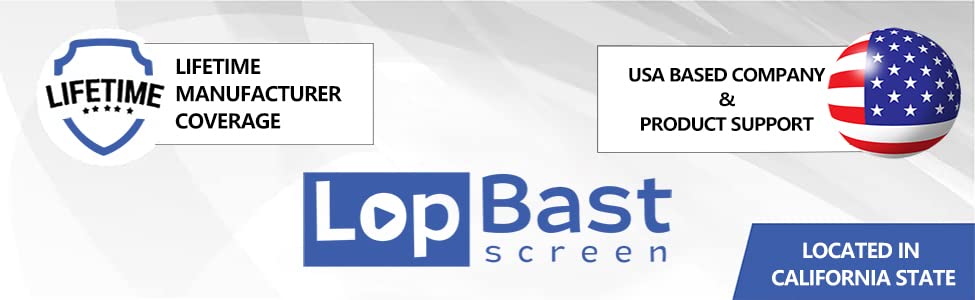 LopBast Screen Projector Screen with Stand 82-INCH Indoor Outdoor 16:9 1.2 Gain PVC Movie Projection Screen 4K 8K 3D Ultra HD HDR Wrinkle-Free Design for Home Theater Movie Theatre Cinema Office Game