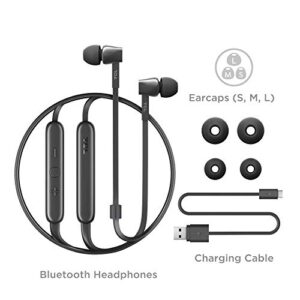 TCL MTRO100BT Wireless in-Ear Earbuds Noise Isolating Bluetooth Headphones with 18 Hour Battery Playtime and Built-in Mic - Shadow Black