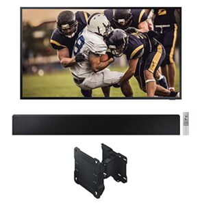samsung qn55lst7ta the terrace 55″ outdoor-optimized qled 4k uhd smart tv with a hw-lst70t 3.0 ch terrace soundbar and a wmn-4070tt full motion wall mount for the 55″ terrace tv (2020)