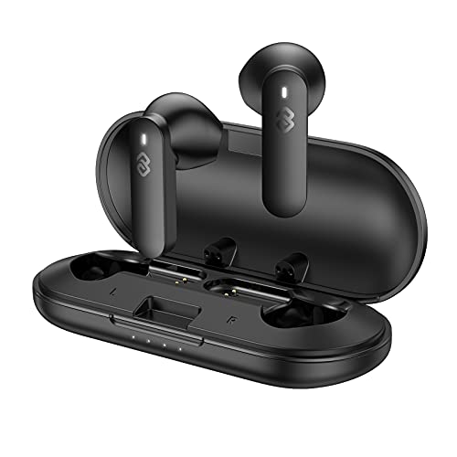 eppfun True Wireless Earbuds, Bluetooth 5.2 in-Ear Headphones, Qualcomm AptX-Adaptive HiFi Earbuds, Touch Control 4-Mic Headset & CVC 8.0 Noise Cancellation,Game Mode Earphones, 32H Playtime, Black