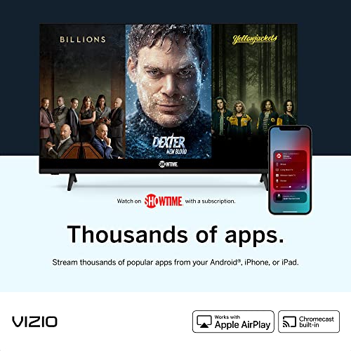 VIZIO 43-inch D-Series Full HD 1080p Smart TV with Apple AirPlay and Chromecast Built-in, TV Only (Renewed)