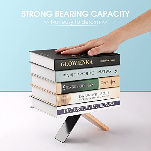 Egypt Pharaoh Pattern Wood Book Ends for Shelves Non-Skid Bookend Book Stand Book Holder Stopper for Home Office School