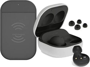 samsung galaxy buds 2 bluetooth earbuds, true wireless, noise cancelling, charging case, ambient sound, water resistant – (renewed) (buds 2 graphite)
