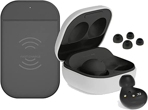 SAMSUNG Galaxy Buds 2 Bluetooth Earbuds, True Wireless, Noise Cancelling, Charging Case, Ambient Sound, Water Resistant - (Renewed) (Buds 2 Graphite)