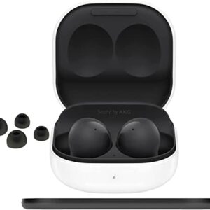 SAMSUNG Galaxy Buds 2 Bluetooth Earbuds, True Wireless, Noise Cancelling, Charging Case, Ambient Sound, Water Resistant - (Renewed) (Buds 2 Graphite)