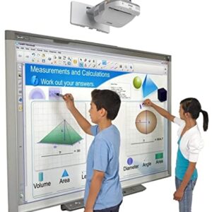 Electronic Interactive Dry Erase Board for Classroom Presentation/Collaboration (7 feet Long by 4 feet Wide) (with Short Throw Projector)