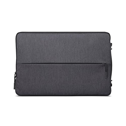 Lenovo Urban Laptop Sleeve for 14" Notebook, Water Resistant, Soft Padded Compartments, Accessory Storage, Reinforced Rubber Corners, Extendable Handle, GX40Z50941, Charcoal Grey