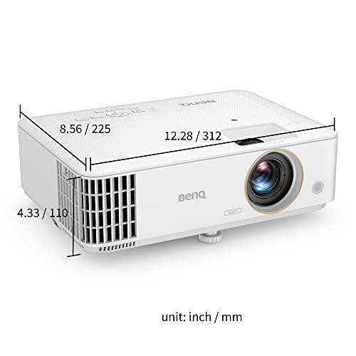 BenQ TH685P 1080p Gaming Projector - 4K HDR Support - 120hz Refresh Rate - 3500 ANSI Lumens - 8.3ms Low Latency - Enhanced Game Mode - 3 Year Industry Leading Warranty
