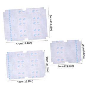 generic 90 pcs Plastic Clear Transparent Notebook Protection Exercise A Protective Soft Books Kids Self for Textbook Diary Book Students Sleeves Student Wrap School Covers Adhesive