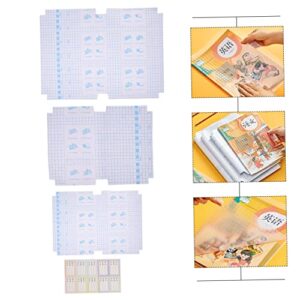 generic 90 pcs Plastic Clear Transparent Notebook Protection Exercise A Protective Soft Books Kids Self for Textbook Diary Book Students Sleeves Student Wrap School Covers Adhesive