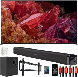 sony xr75x95k 75″ bravia xr x95k 4k hdr mini led tv with smart google tv (2022) bundle with deco gear home theater soundbar with subwoofer, wall mount accessory kit, 6ft 4k hdmi 2.0 cables and more
