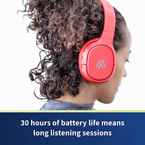 Altigo Wireless Bluetooth Headphones (Over Ear | Active Noise Cancelling) - Red