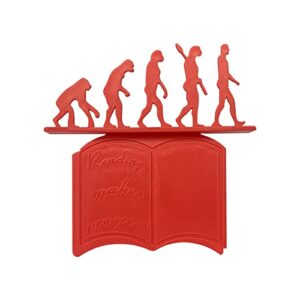 stationery funny novelty evolutionism supplies unique women creative leather progress makes bookmarks green book students adults accessories craft organizers and storage tote
