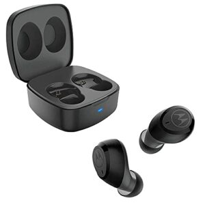 motorola vervebuds 100 earbud headphones, waterproof true wireless earbuds, bluetooth 5.0 in-ear with hands-free call microphone (renewed)