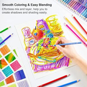 Shuttle Art 136 Coloured Pencils , Soft Core Colouring Pencils Set for Adult Colouring Books, Doodling, Sketching, Drawing, Art Supplies