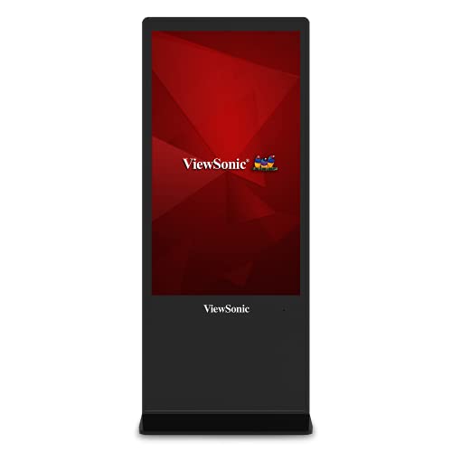 ViewSonic EP5542 55 Inch 4K Ultra HD All-in-one Free-Standing Digital ePoster Kiosk IPS Wide-Angle Viewing 7H Scratch-Resistant HDMI DisplayPort LAN RJ45