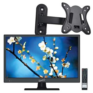 Supersonic SC-1511 Black 15.6" 1080p LED HDTV with HDMI & USB Input + Wall Mount.