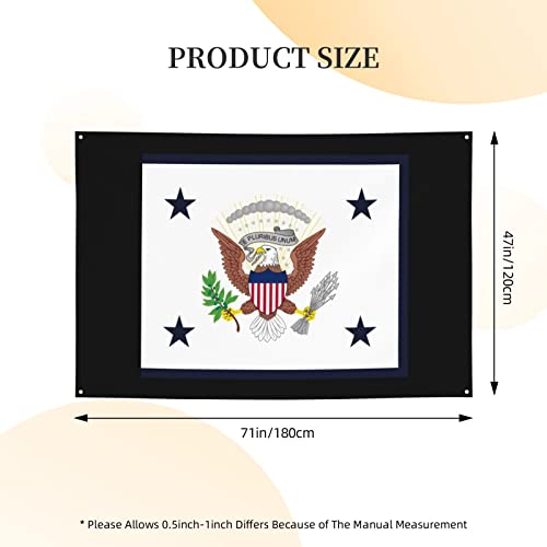 Flag Of The Vice President Of The United States (Fringed) Personalized Festive Banners To Add Atmosphere To Your Celebration 47Ã—71in