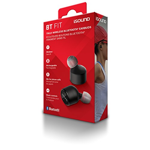 BT FIT Truly Wireless Bluetooth Earbuds: Up to 7 Hours of Playtime-Built in Microphone for Those on The Move-Sport Friendly