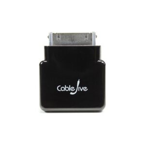 cablejive dockstubz+ charge converter and 30-pin pass through adapter and power injector for legacy iphone, ipod, and ipad