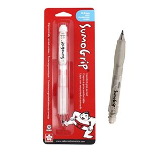 sakura sumogrip pencil with comfort grip – 0.9 mm ergonomic mechanical pencil – clear