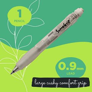 SAKURA SumoGrip Pencil with Comfort Grip - 0.9 mm Ergonomic Mechanical Pencil - Clear