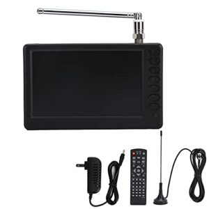 jopwkuin digital television, led mini tv 16:9 widescreen (black) 5inch color tft led atsc standard for kitchen use for car camping