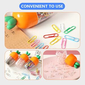 Didiseaon 1 Set of Easter Paper Clips Thumbtacks Carrot Paperclips School Paper Clips Page Marker File Document Clips Easter Party Favors