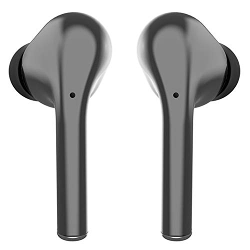 Bluetooth 5.0 Wireless Earbuds,Dualpow True Wireless Headphone HiFi Stereo Sound Mini in-Ear Headset (Touch Control, 20hrs Playtime, Auto Pairing) compatible with iphone, android, smartphones (Black)