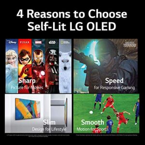 LG OLED G1 Series 77” Alexa Built-in 4k Smart OLED evo TV, Gallery Design, 120Hz Refresh Rate, AI-Powered 4K, Dolby Vision IQ and Dolby Atmos, WiSA Ready (OLED77G1PUA, 2021) (Renewed)