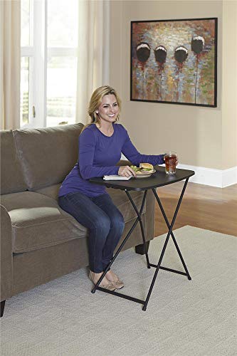 COSCO Multi-Purpose, Adjustable Height Personal Folding Activity Table, 2 Pack, Black