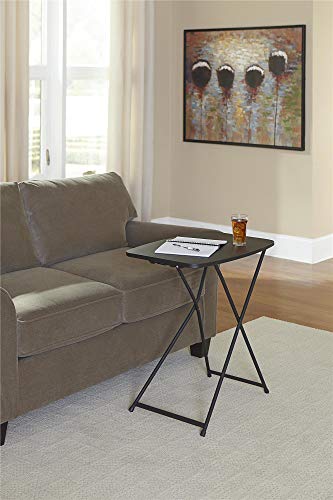 COSCO Multi-Purpose, Adjustable Height Personal Folding Activity Table, 2 Pack, Black