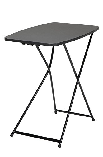 COSCO Multi-Purpose, Adjustable Height Personal Folding Activity Table, 2 Pack, Black